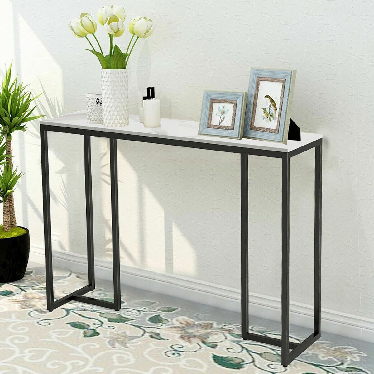 Marble console table Hallway table entryway display console table Marble