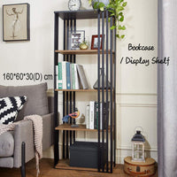 5-Tier Bookcase Display Shelf