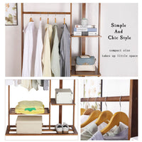 Portable Bedroom Hanging Rack Clothes Organizer